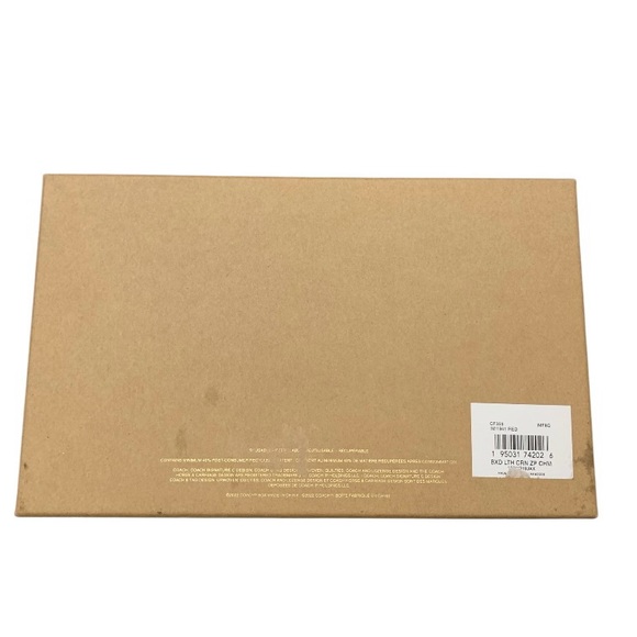 Coach Boxed Red Corner Zip Wristlet - Picture 4 of 6